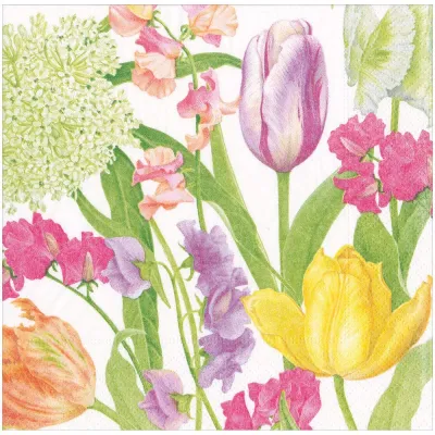 Spring Flower Show Dinner Paper Napkins, 20 per Pack