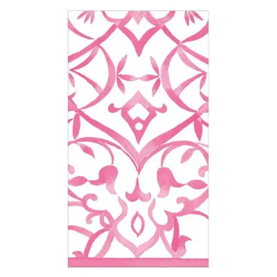 Algarve Fuchsia Paper Linen Paper Guest Towel/Buffet Napkins, 15 per Pack