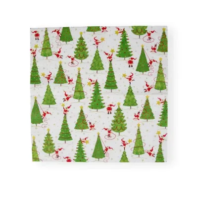 Twirling Santas Paper Luncheon Napkins, 20 per Pack