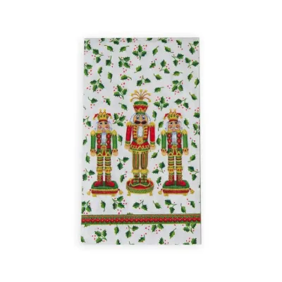 Nutcracker Christmas Paper Guest Towel/Buffet Napkins, 15 per Pack