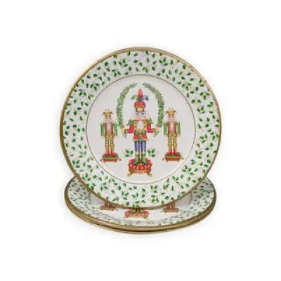 Nutcracker Christmas Dinner Plates - 8 Per Package