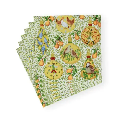 In A Pear Tree Paper Luncheon Napkins, 20 per Pack