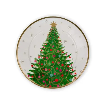 Merry And Bright Paper Dinner Plates, 8 per Pack