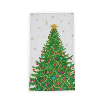 Merry And Bright Paper Guest Towel/Buffet Napkins, 15 per Pack