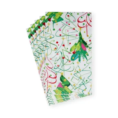 Pop Christmas Paper Guest Towel/Buffet Napkins, 15 per Pack