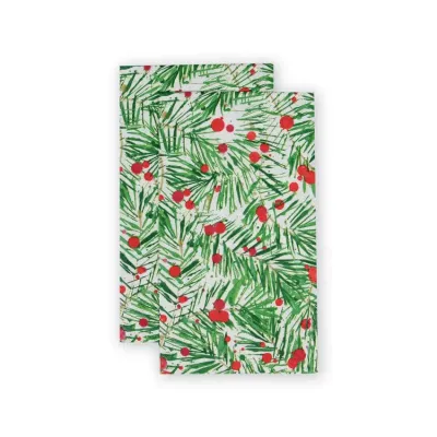 Modern Pine Paper Guest Towel/Buffet Napkins, 15 per Pack