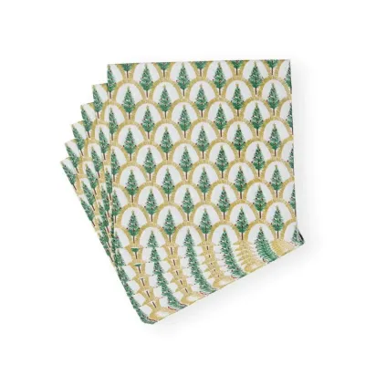 Deco Christmas Gold Paper Luncheon Napkins, 20 per Pack