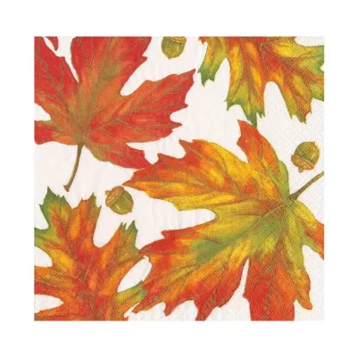 Autumn Hues White Paper Luncheon Napkins, 20 per Pack