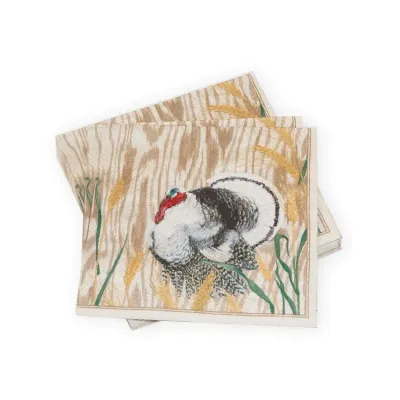 Homestead Turkey Taupe Paper Luncheon Napkins, 20 per Pack