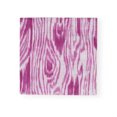 Woodgrain Fuchsia Paper Luncheon Napkins, 20 per Pack