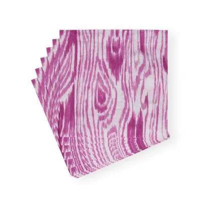 Woodgrain Fuchsia Paper Luncheon Napkins, 20 per Pack