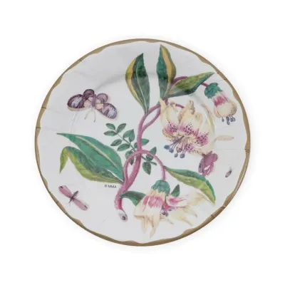 Porcelain Blooms Ivory Paper Dinner Plates, 8 per Pack