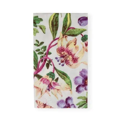 Porcelain Blooms Ivory Paper Guest Towel/Buffet Napkins, 15 per Pack
