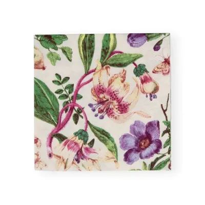 Porcelain Blooms Ivory Paper Luncheon Napkins, 20 per Pack
