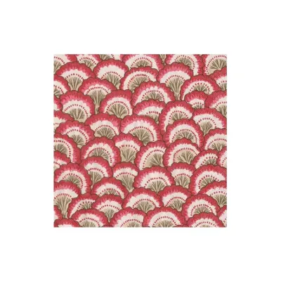 Pontchartrain Scallop Red Paper Cocktail Napkins, 20 per Pack