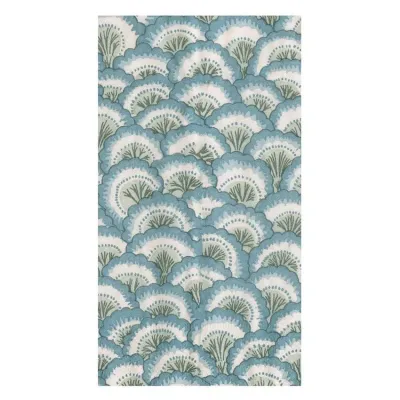 Pontchartrain Scallop Blue Paper Guest Towel/Buffet Napkins, 15 per Pack