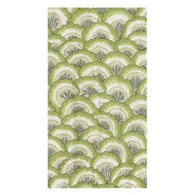 Pontchartrain Scallop Green Paper Guest Towel/Buffet Napkins, 15 per Pack