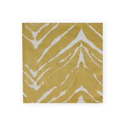 Go Wild White/Gold Paper Luncheon Napkins, 20 per Pack