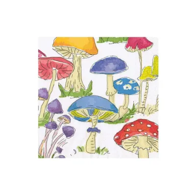 Woodland Mushrooms Paper Cocktail Napkins, 20 per Pack