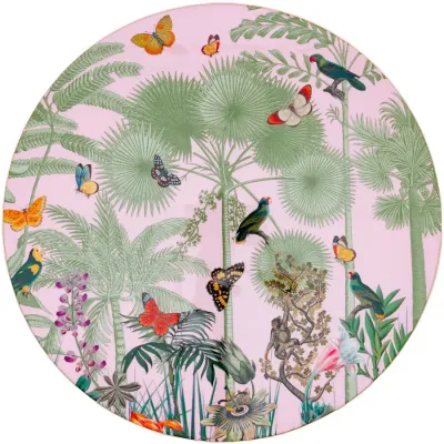 Paradise Garden Round Lacquer Placemat