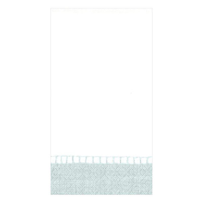 Linen Border Paper Guest Towel/Buffet Napkins Silver, 15 Per Pack