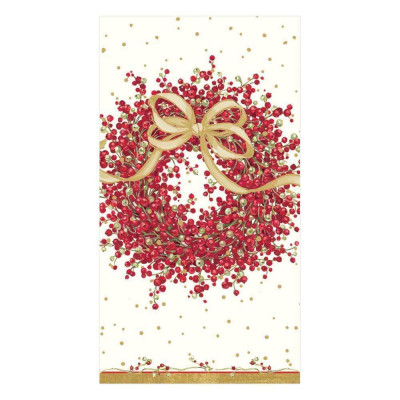 Pepperberry Paper Guest Towel/Buffet Napkins, 15 Per Pack