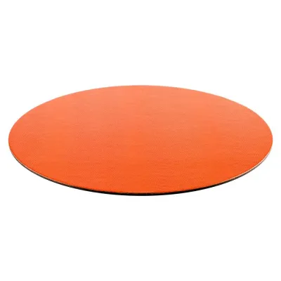 Orange Lizard Felt-Backed Placemats, 14.5 in Rd
