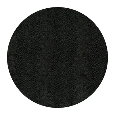 Black Lizard Placemat Round Felt 14.5 In Dm