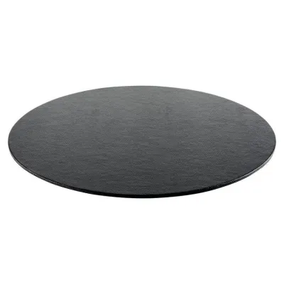 Black Lizard Placemat Round Felt 14.5 In Dm
