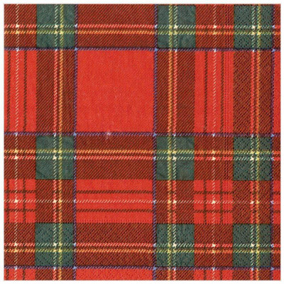 Royal Plaid Paper Dinner Napkins, 20 Per Pack