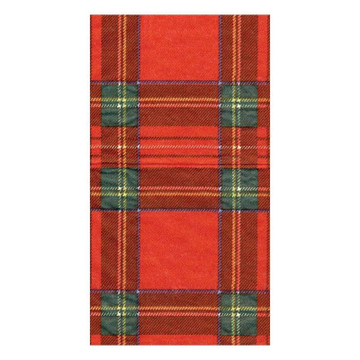 Royal Plaid Paper Guest Towel/Buffet Napkins, 15 Per Pack