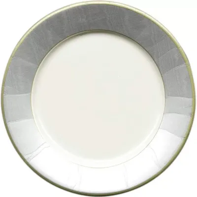 Moire Silver Paper Dinner Plates, 8 Per Pack