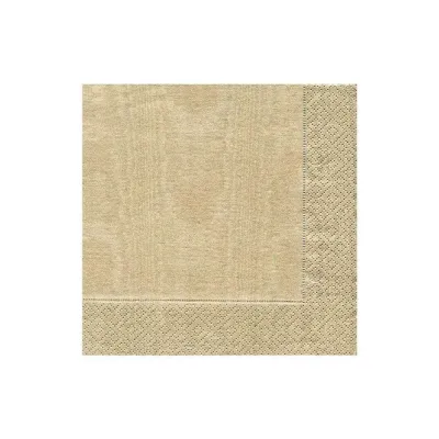 Moire Gold Boxed Paper Cocktail Napkins, 40 Per Box