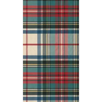 Dress Stewart Tartan Paper Guest Towel/Buffet Napkins, 15 Per Pack