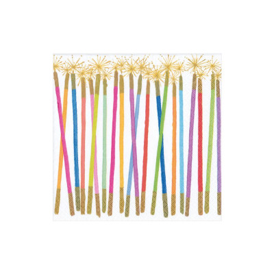 Party Candles Boxed Paper Cocktail Napkins, 40 Per Box
