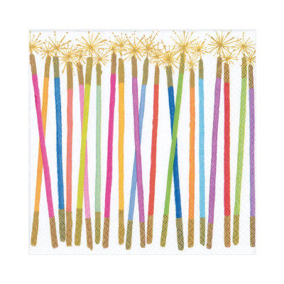 Party Candles Paper Luncheon Napkins, 20 Per Pack