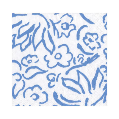 Matisse Paper Luncheon Napkins Blue, 20 Per Pack