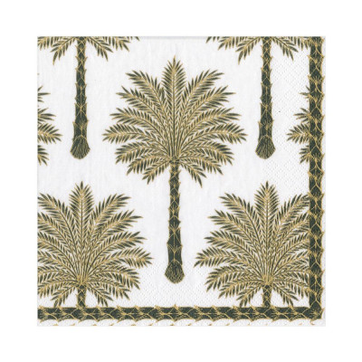 Grand Palms Paper Luncheon Napkins Black, 20 Per Pack