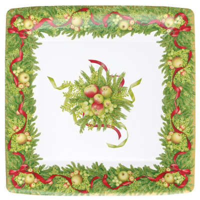 Apples and Greenery Paper Dinner Plates, 8 Per Pack