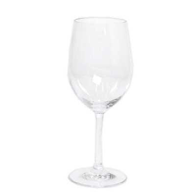 Acrylic 12 oz White Wine Glass Crystal Clear