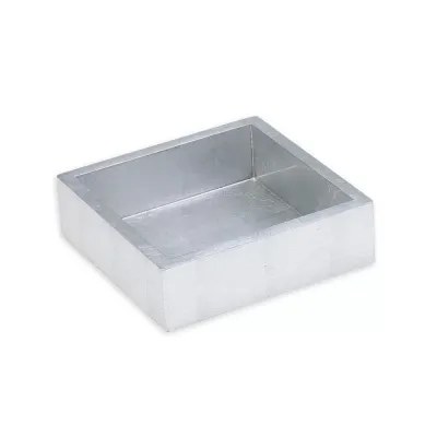 Lacquer Cocktail Napkin Holder Silver