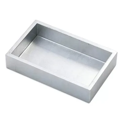 Lacquer Guest Towel/Buffet Napkin Holder Silver