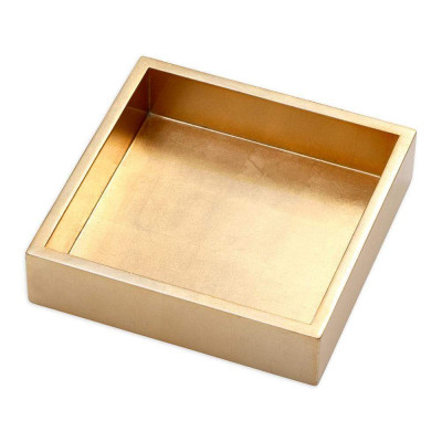 Lacquer Luncheon Napkin Holder Gold