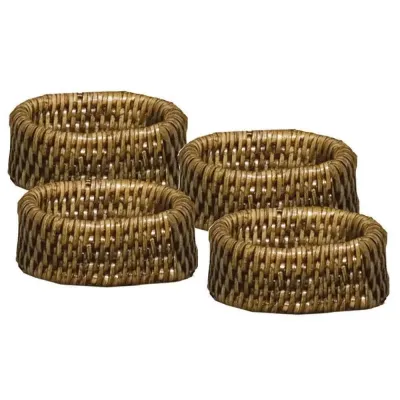 Rattan Dark Natural Napkin Ring