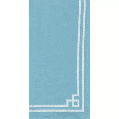 Rive Gauche Turquoise Cotton Tea Towels 23 x 31 Inches
