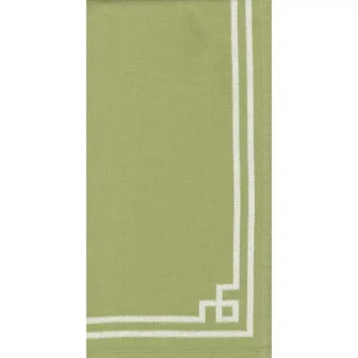 Rive Gauche Moss Green Cotton Tea Towels 23 x 31 Inches
