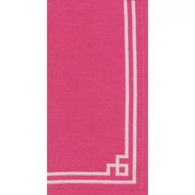 Rive Gauche Fuchsia Cotton Tea Towels 23 x 31 Inches
