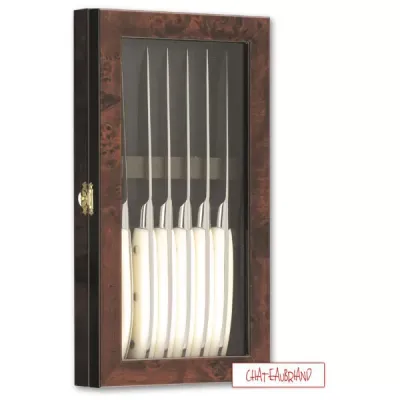 Chateaubriand Ivory Set of Six Steak Knives