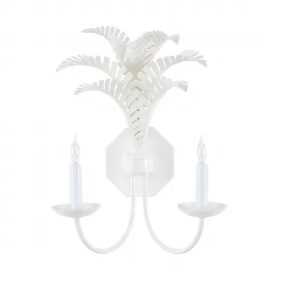 Royal Palm Sconce White by Meg Braff