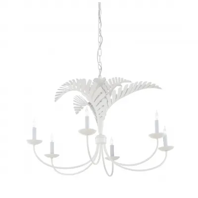 Royal Palm Chandelier White by Meg Braff
